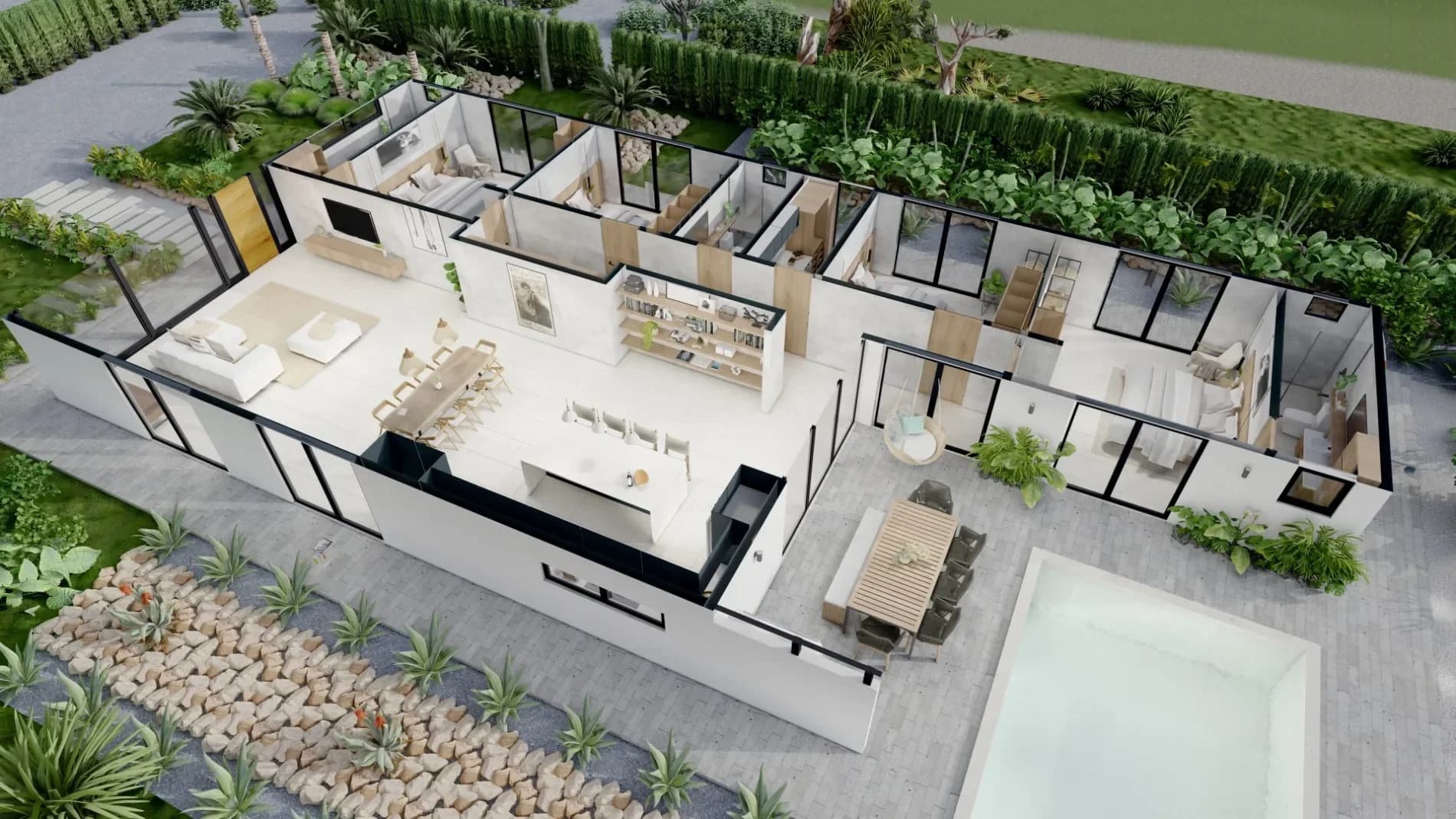 Avemoana Modern tropical 4 bedrooms homes for sale in exclusive gated community